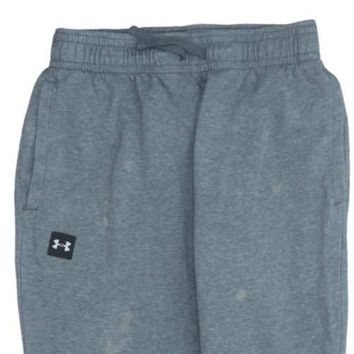 Under Armour Men's Grey Fleece Jogger Trousers Size M Relaxed Fit