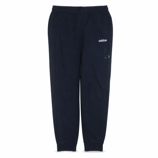 Front view of Adidas Men Black L Jogger Sweatpants Elastic Waist Fleece Lined