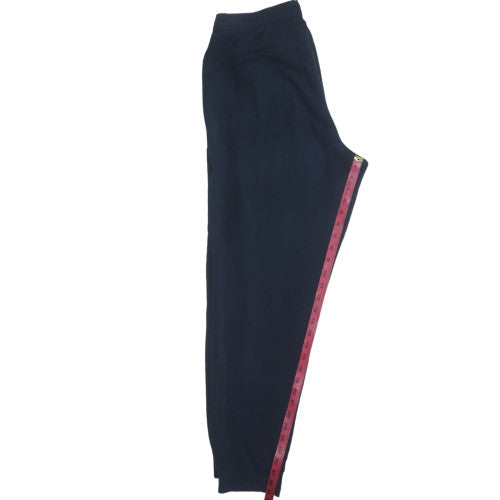 Adidas Men Black L Jogger Sweatpants Elastic Waist Fleece Lined