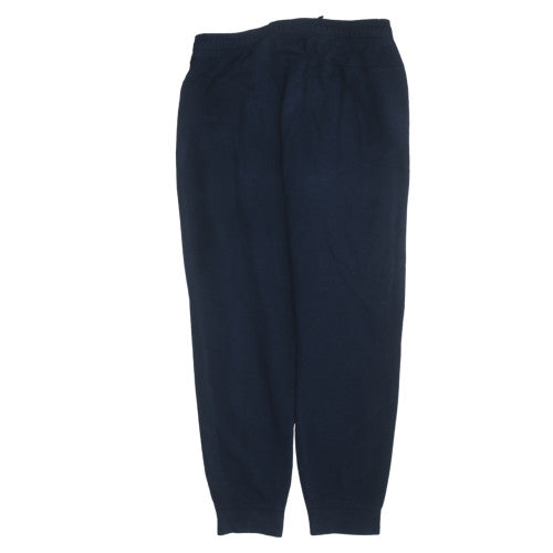 Adidas Men Black L Jogger Sweatpants Elastic Waist Fleece Lined