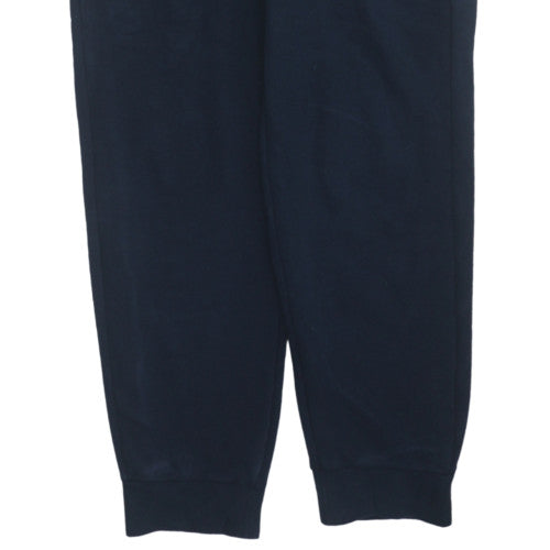 Adidas Men Black L Jogger Sweatpants Elastic Waist Fleece Lined