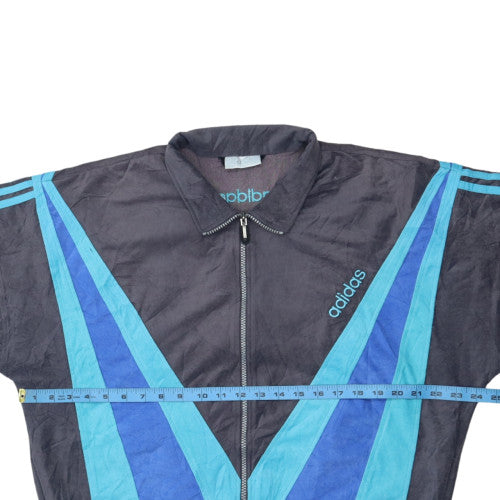Adidas Men's Blue Vintage Bomber Sports Jacket L 42in Full Zip