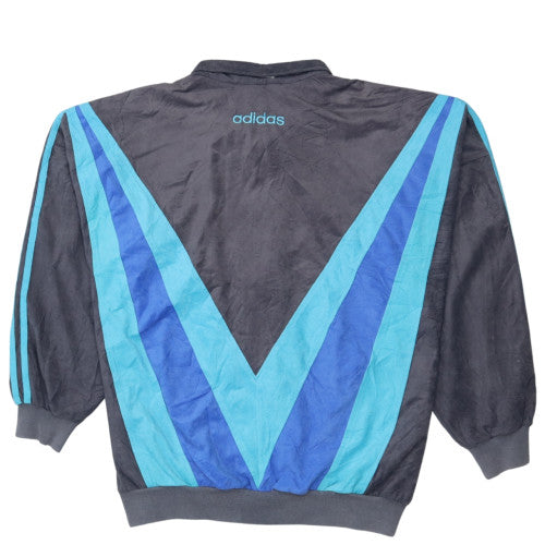 Adidas Men's Blue Vintage Bomber Sports Jacket L 42in Full Zip