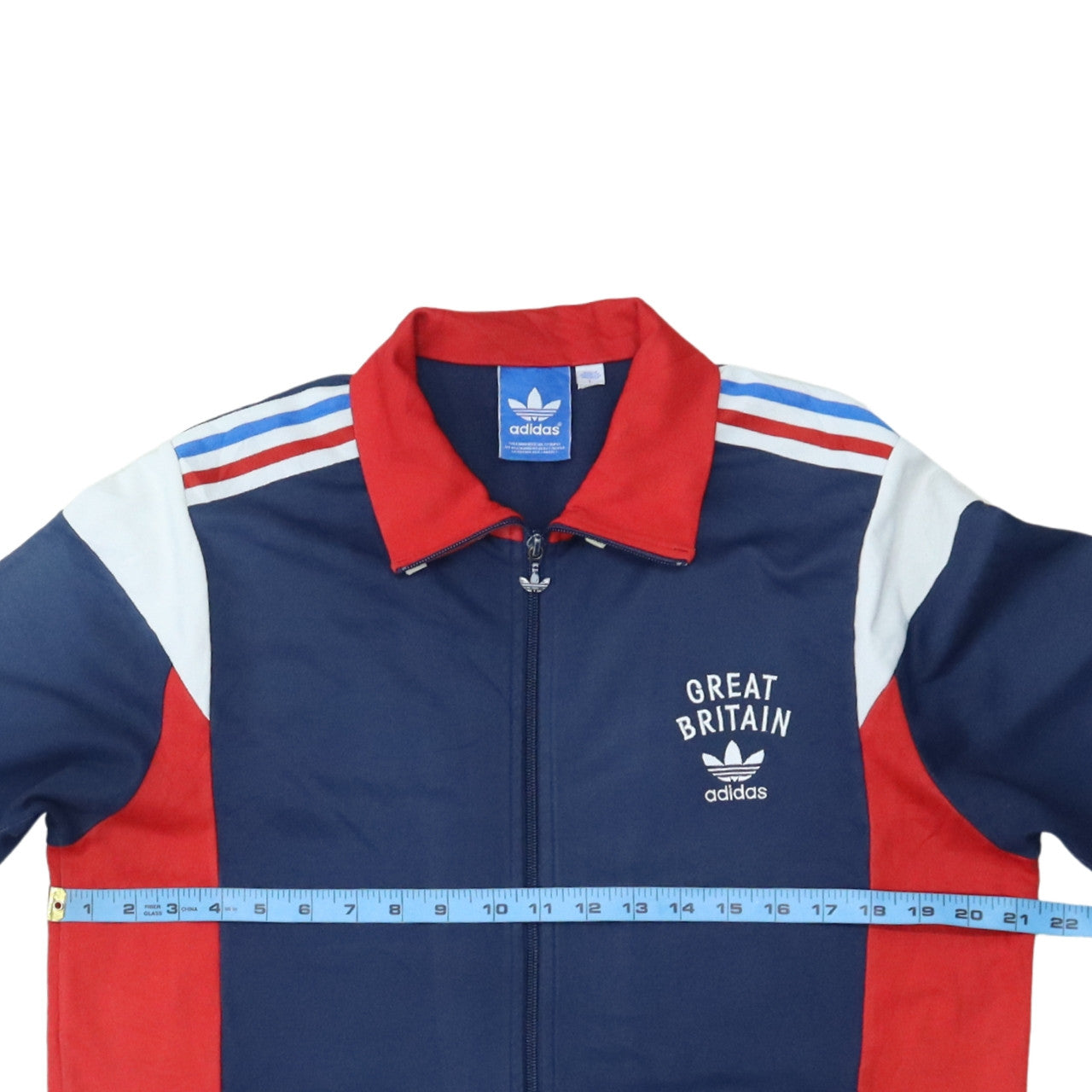 Adidas Men's Navy Red Great Britain Team GB Track Jacket L