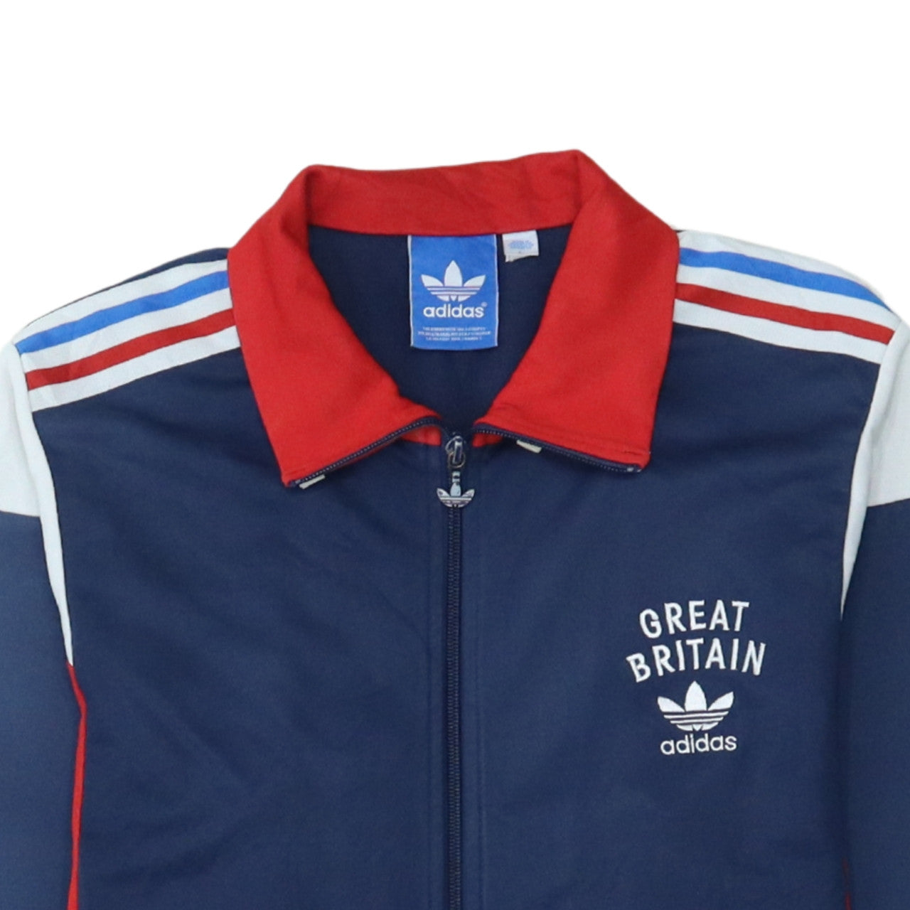 Adidas Men's Navy Red Great Britain Team GB Track Jacket L
