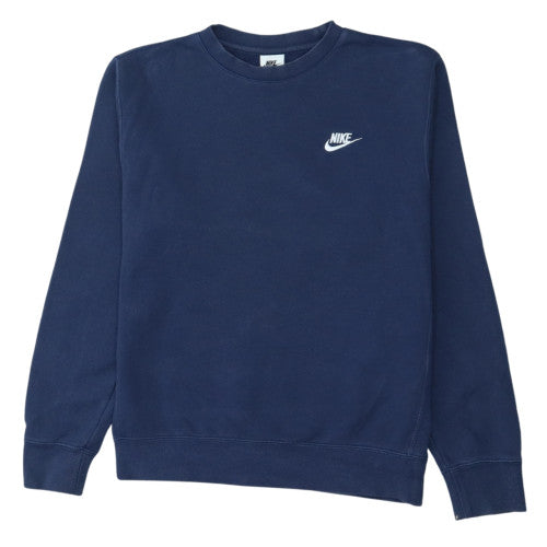 Nike Men's Navy Blue Crew Neck Sweatshirt XS Cotton Blend