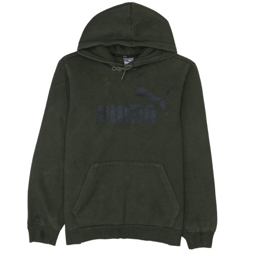 Puma Men's Green Pullover Hoodie Size S Fleece Sportswear