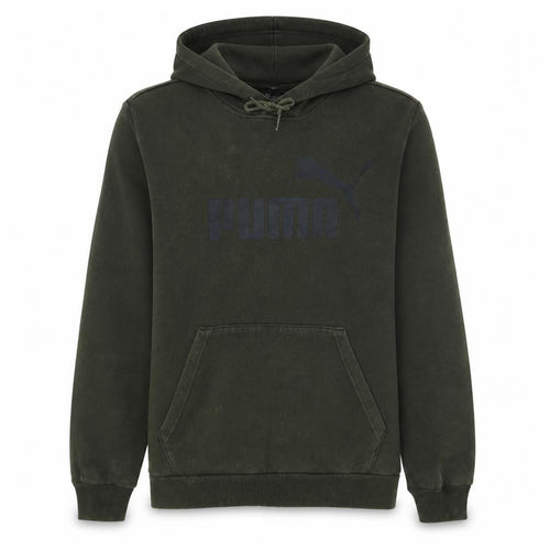 Puma Men's Green Pullover Hoodie Size S Fleece Sportswear
