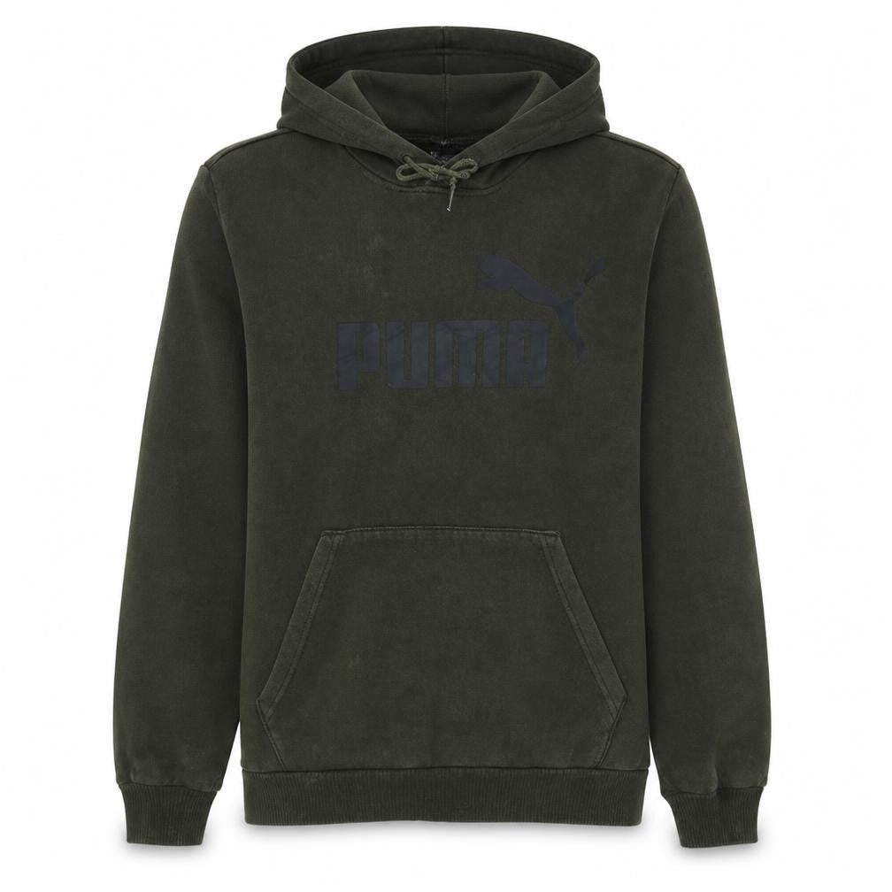 Puma Men's Green Pullover Hoodie Size S Fleece Sportswear