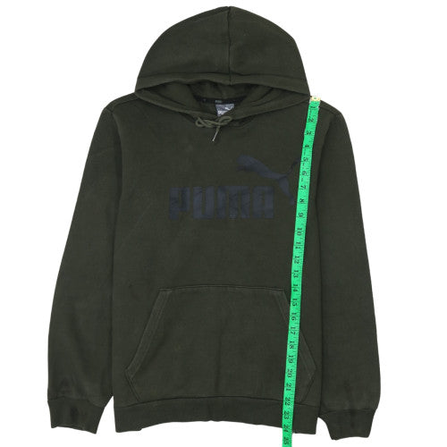 Puma Men's Green Pullover Hoodie Size S Fleece Sportswear