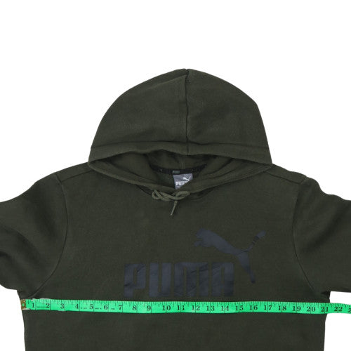 Puma Men's Green Pullover Hoodie Size S Fleece Sportswear