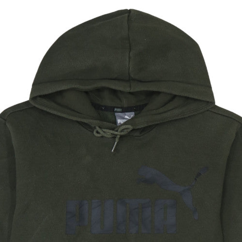 Puma Men's Green Pullover Hoodie Size S Fleece Sportswear