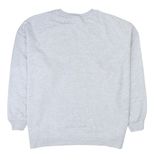 Disney Women Grey Stitch Pullover Sweatshirt Size 18/20 Graphic Print