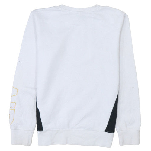 Nike Jordan Boys White Crew Neck Sweatshirt 12-13 Years Pullover Style