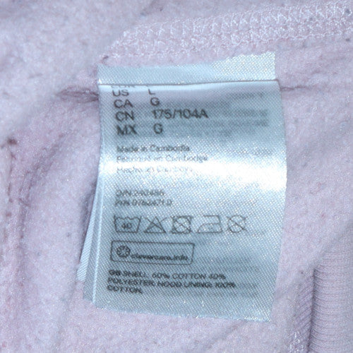 H&M Disney L.O.G.G. Pink Hoodie Women L Pullover Mickey Cotton