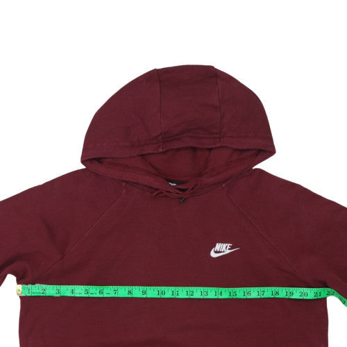 Nike Men's Red Pullover Hoodie M Regular Fit Fleece Sweatshirt