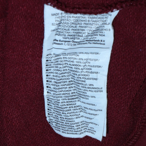 Nike Men's Red Pullover Hoodie M Regular Fit Fleece Sweatshirt