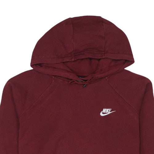 Nike Men's Red Pullover Hoodie M Regular Fit Fleece Sweatshirt