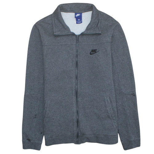 Nike Men’s Grey Full Zip Sweatshirt Size M Regular Fit Sports Style