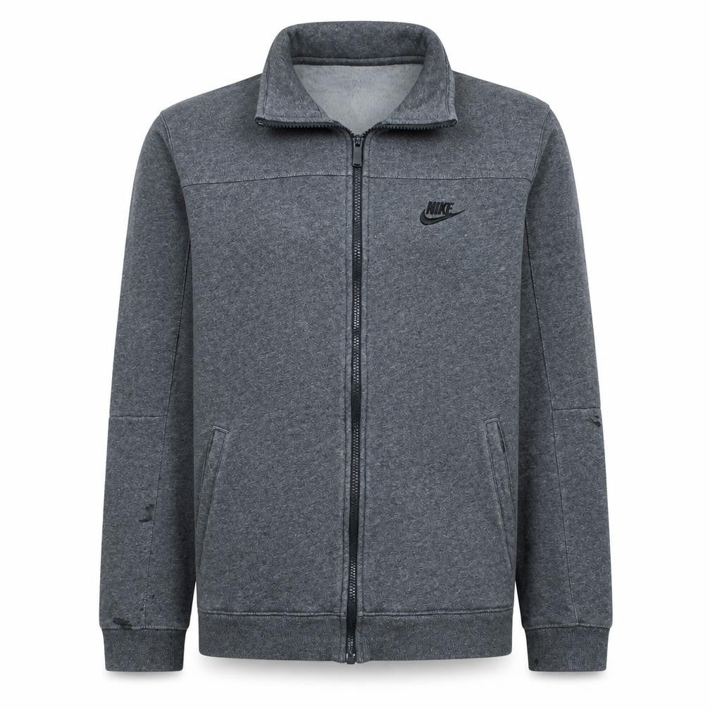 Nike Men’s Grey Full Zip Sweatshirt Size M Regular Fit Sports Style