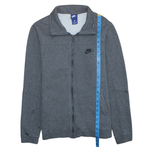 Nike Men’s Grey Full Zip Sweatshirt Size M Regular Fit Sports Style