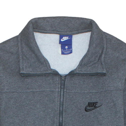 Nike Men’s Grey Full Zip Sweatshirt Size M Regular Fit Sports Style