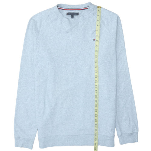 Tommy Hilfiger Mens Grey Cotton Crew Neck Sweatshirt Size L