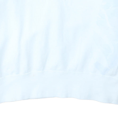 Nike Men's White Pullover Hoodie L Logo Graphic Fleece Sweatshirt