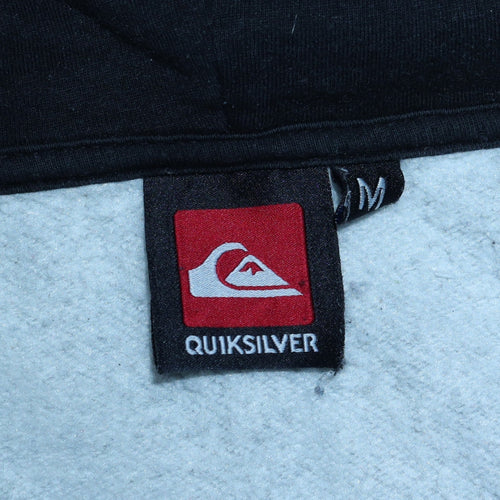 Quiksilver Men's Grey Full Zip Hooded Sweatshirt Size M