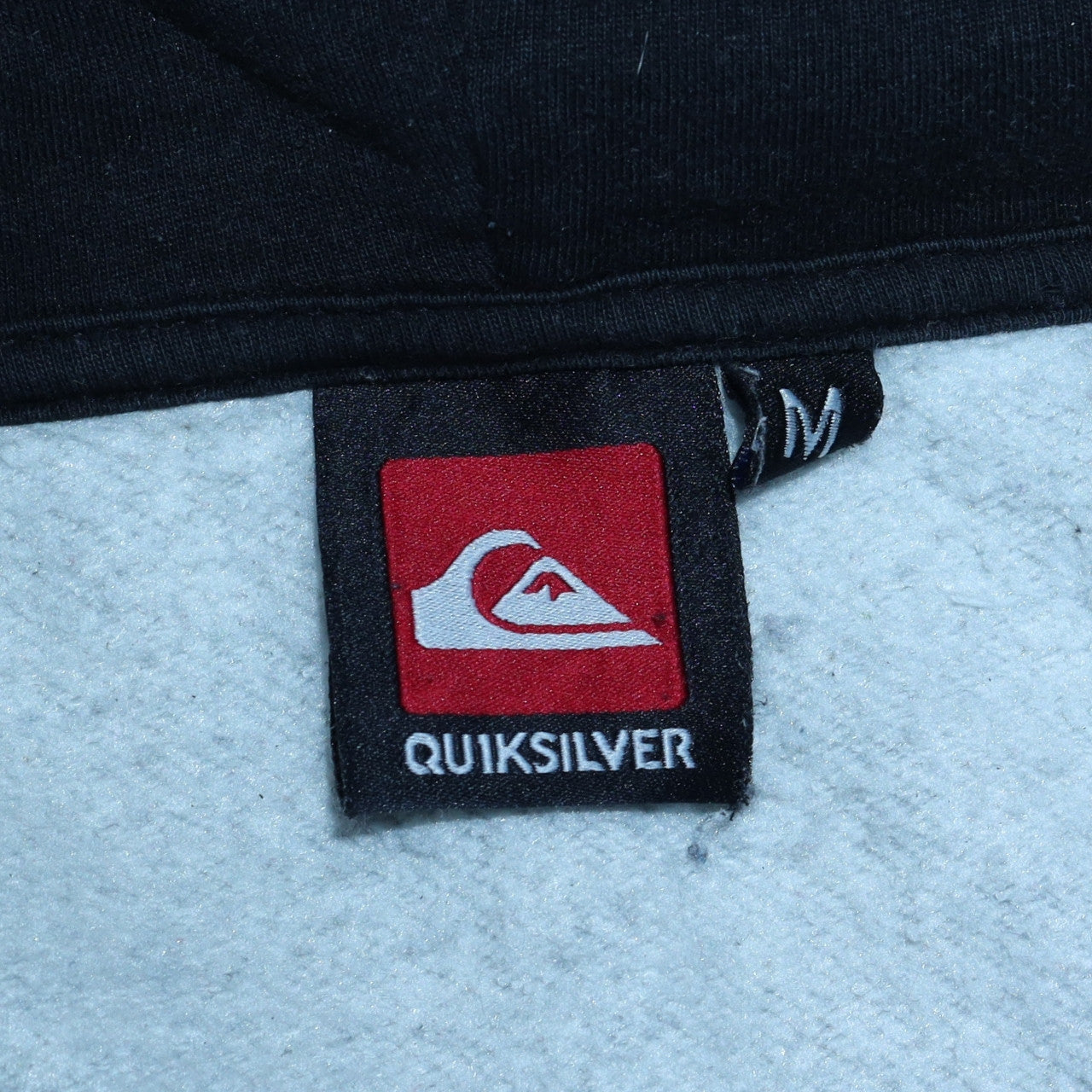 Quiksilver Men's Grey Full Zip Hooded Sweatshirt Size M
