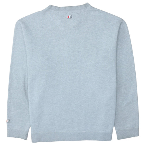 Champion Men's Grey Logo Pullover Sweatshirt Size L