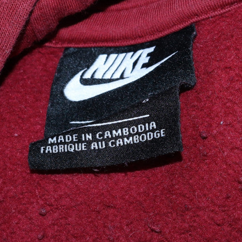 Nike Mens Red Pullover Hoodie Sweatshirt Size M Regular Fit Sportswear