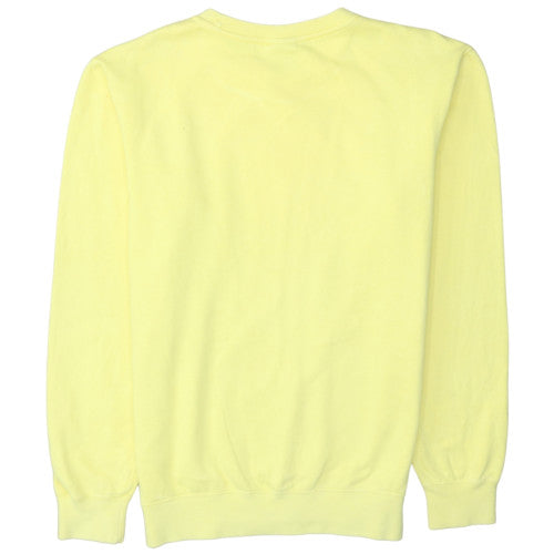 Champion Men's Yellow Crew Neck Pullover Sweatshirt Small