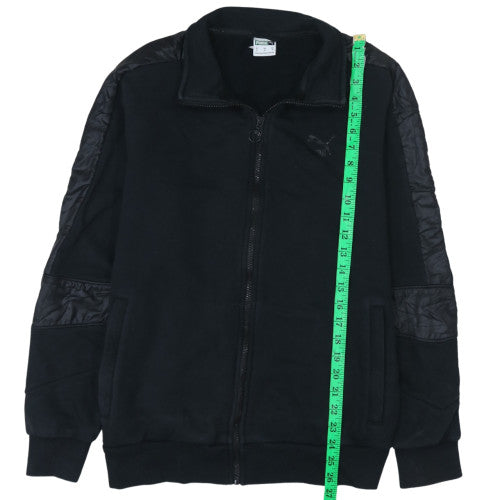 Puma Men's Black Medium Track Jacket Cotton Blend Full Zip