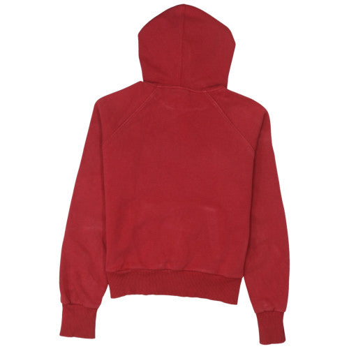 Puma Womens Red Pullover Hoodie Sweatshirt Size M Casual Logo