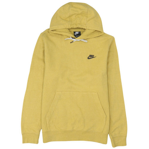 Nike Men's Yellow Pullover Hoodie Size S Fleece Sportswear