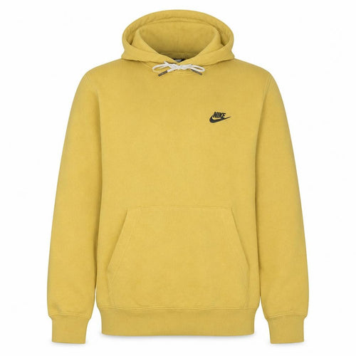 Nike Men's Yellow Pullover Hoodie Size S Fleece Sportswear