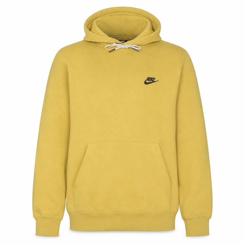 Nike Men's Yellow Pullover Hoodie Size S Fleece Sportswear