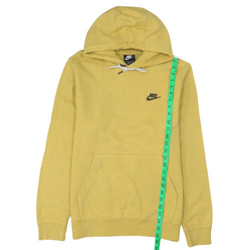 Nike Men's Yellow Pullover Hoodie Size S Fleece Sportswear
