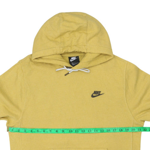 Nike Men's Yellow Pullover Hoodie Size S Fleece Sportswear