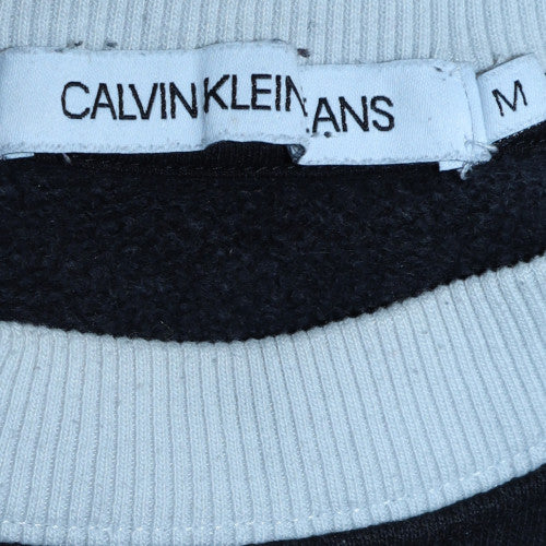 Calvin Klein Jeans Men's Black Embroidered Sweatshirt M Pullover
