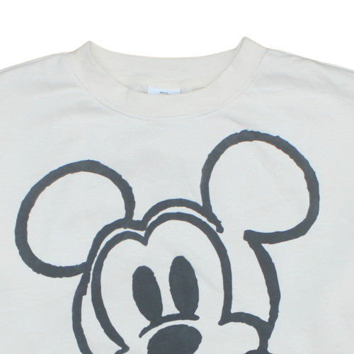 Primark Disney Women White Mickey Mouse Graphic Sweatshirt XL