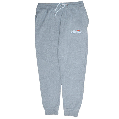 Ellesse Men’s Grey Jogger Sweatpants L Fleece Activewear Tapered Fit