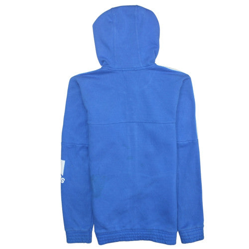 Adidas Men's Blue Full Zip Hoodie Small Sports Fleece