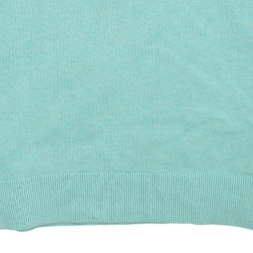 Tommy Hilfiger Men's Green V-Neck Cotton Pullover Jumper M