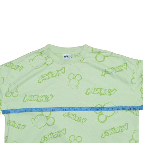 Disney Mickey & Friends Women's Green XL Pullover Sweatshirt