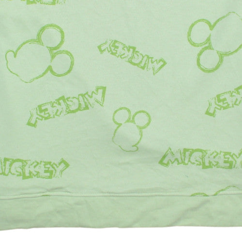 Disney Mickey & Friends Women's Green XL Pullover Sweatshirt