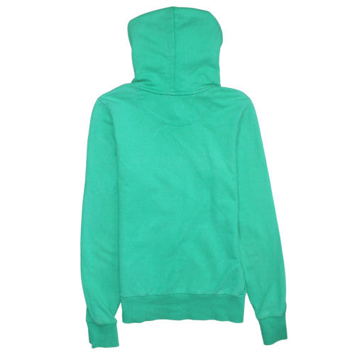 Nike Women Green Hoodie UK 12/14 Pullover Cotton Athletic Dept