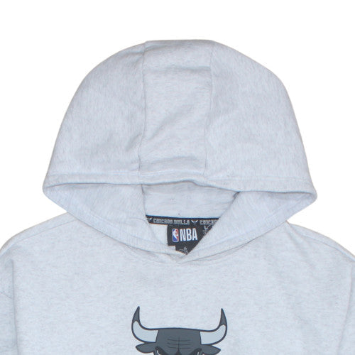 NBA Chicago Bulls Mens Grey Pullover Hoodie Size L