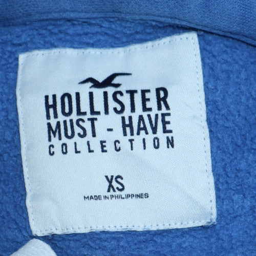 Hollister Mens Blue XS Pullover Hoodie Cotton Fleece